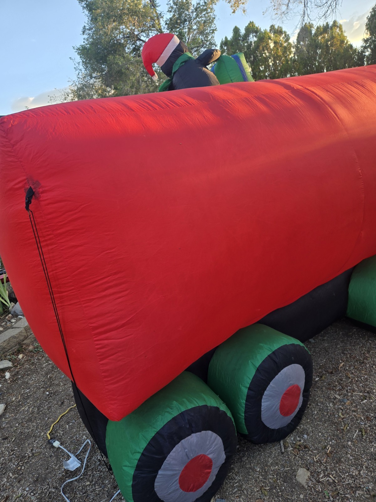 RARE! Gemmy 12FT 18-Wheeler Tractor Trailer Merry Christmas Airblown Inflatable
