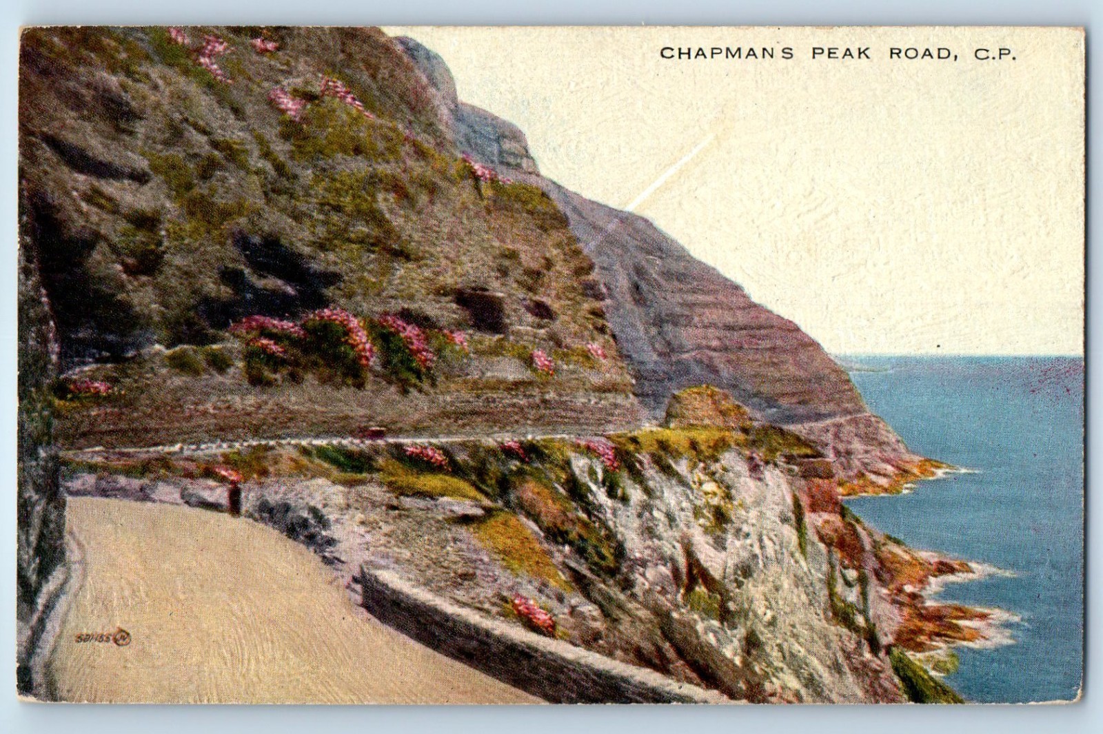 Cape Town Western Cape South Africa Postcard Chapman’s Peak Road C.P. c1910