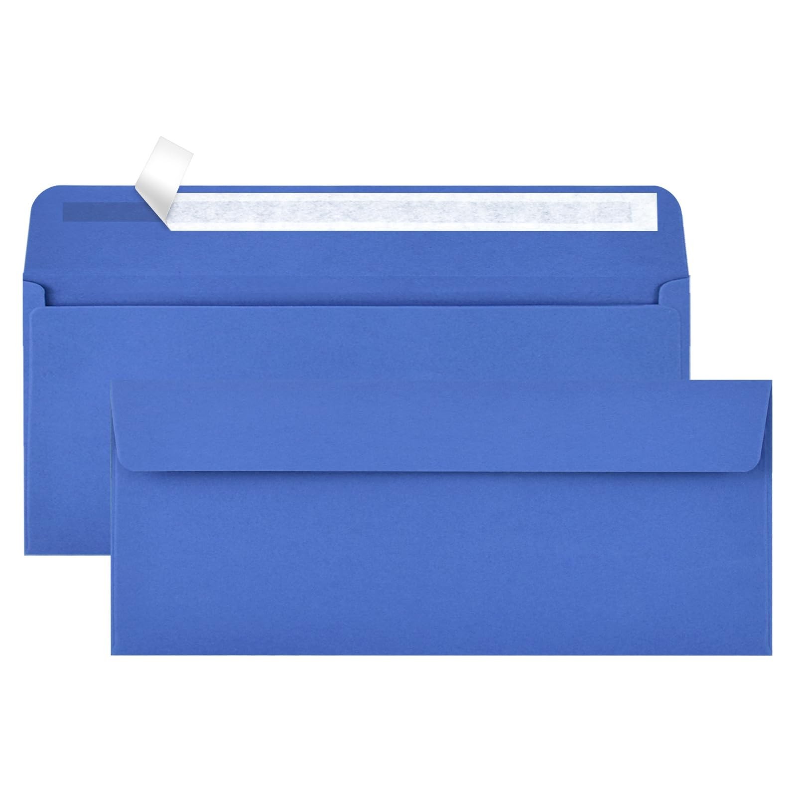 Navy #10 Envelopes 100 Count Self Seal Envelopes Red for Business,Invitations…