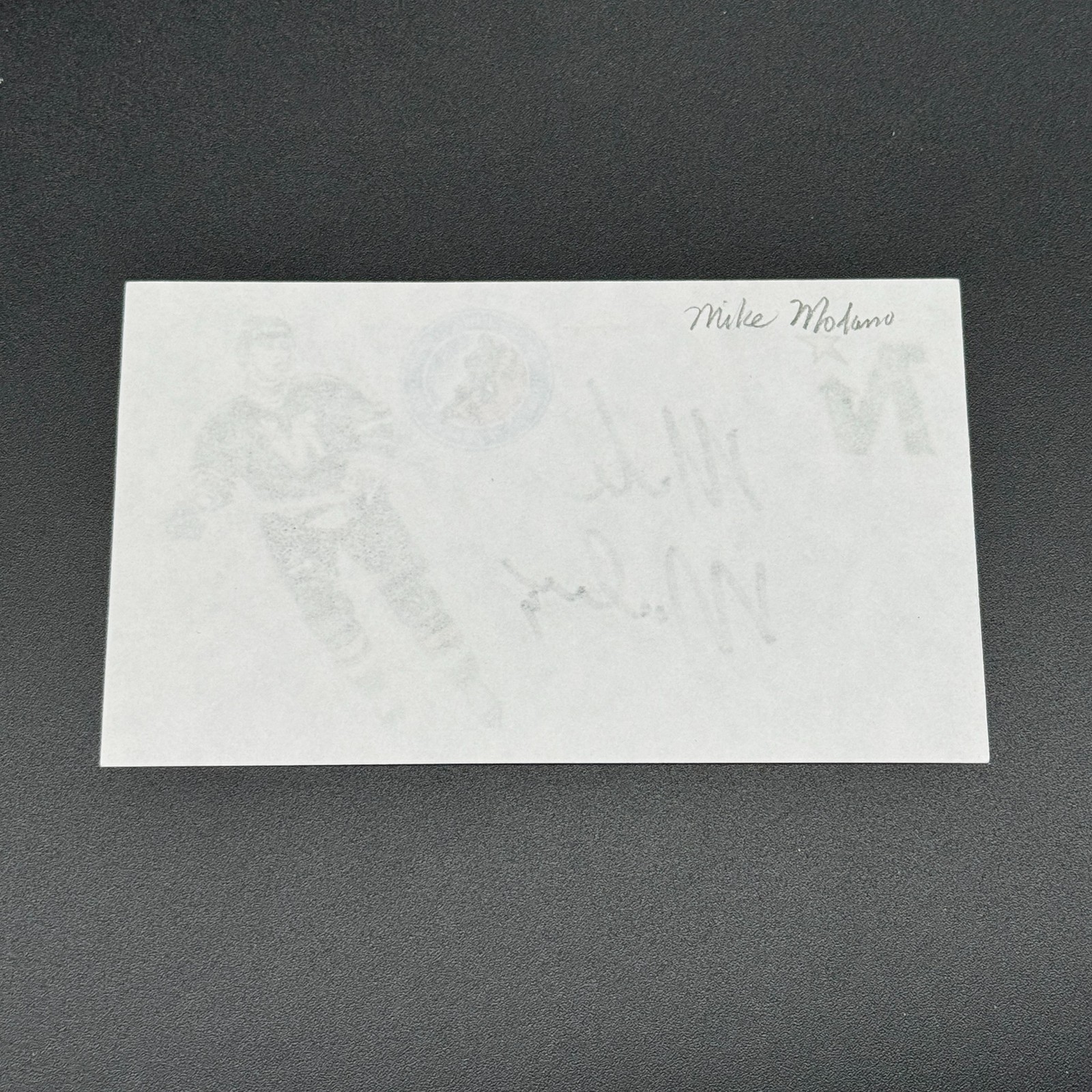 Mike Modano Signed 3×5 Index Card Dallas Stars Minnesota TTM Authentic Autograph