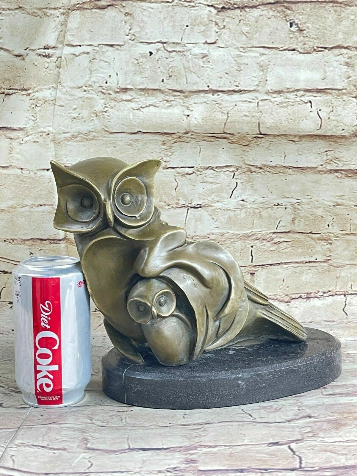 An Enchanting Genuine Solid French Bronze Owl By Barye With A Lovey Patina Sale
