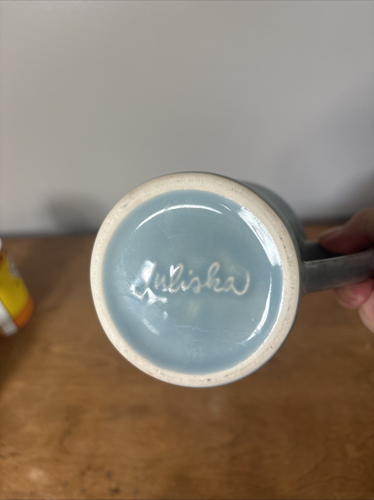 Juliska Ceramics Berry and Thread Mug Ice Blue