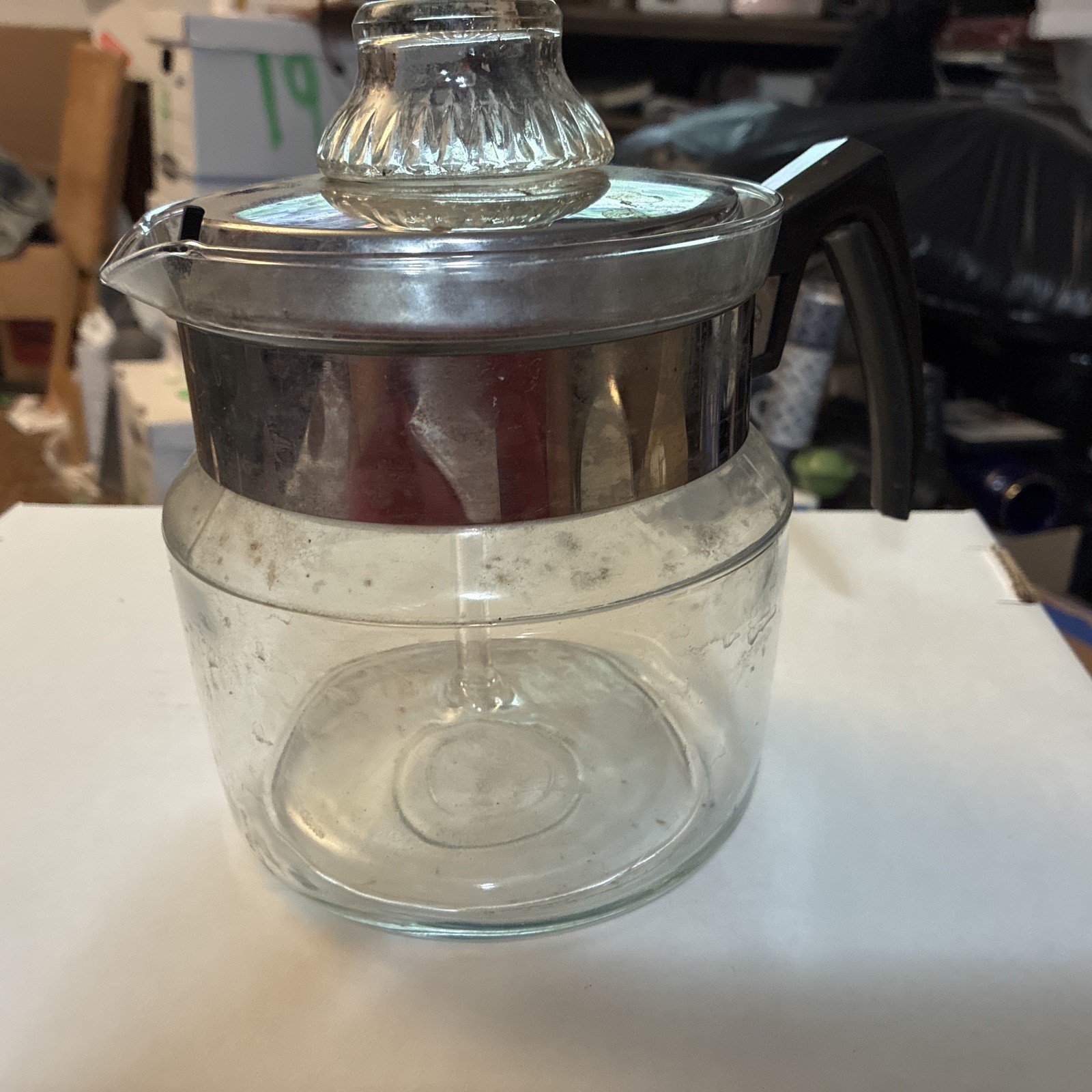 1931-1950 Pyrex Stovetop Coffee Percolator. Good Condition. No Box See Photos