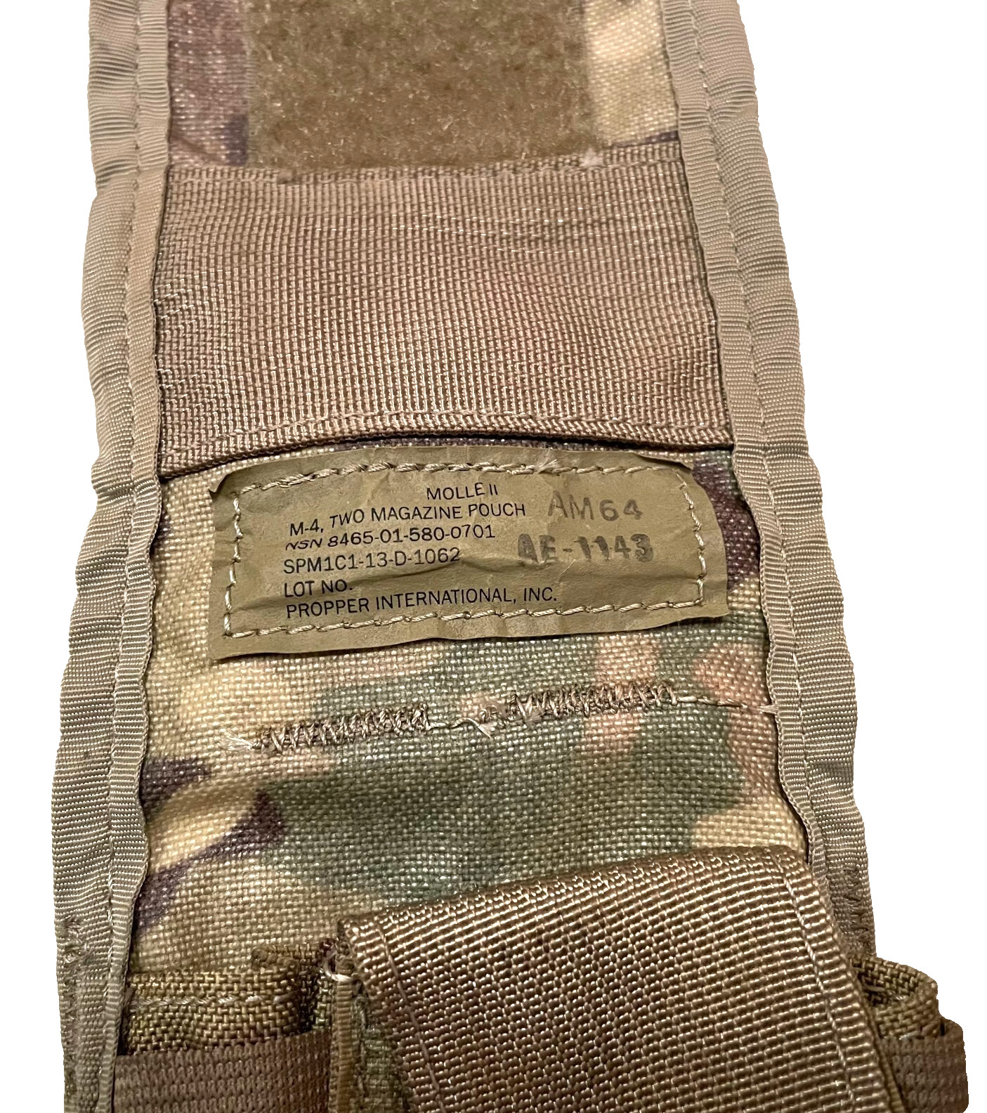 USGI Army Molle IMPROVED DOUBLE 2 MAG Magazine POUCH MULTICAM / OCP MINT