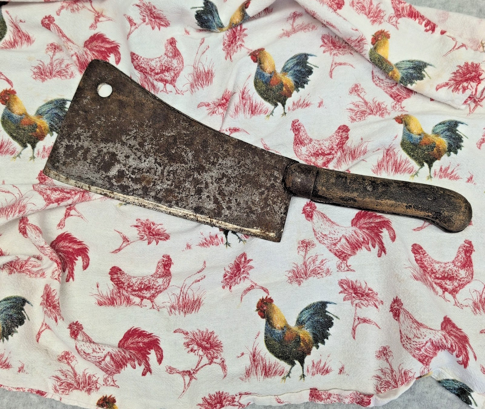 Antique Foster Bros Meat Cleaver Arrow Trade Mark Rustic Decorative Restore