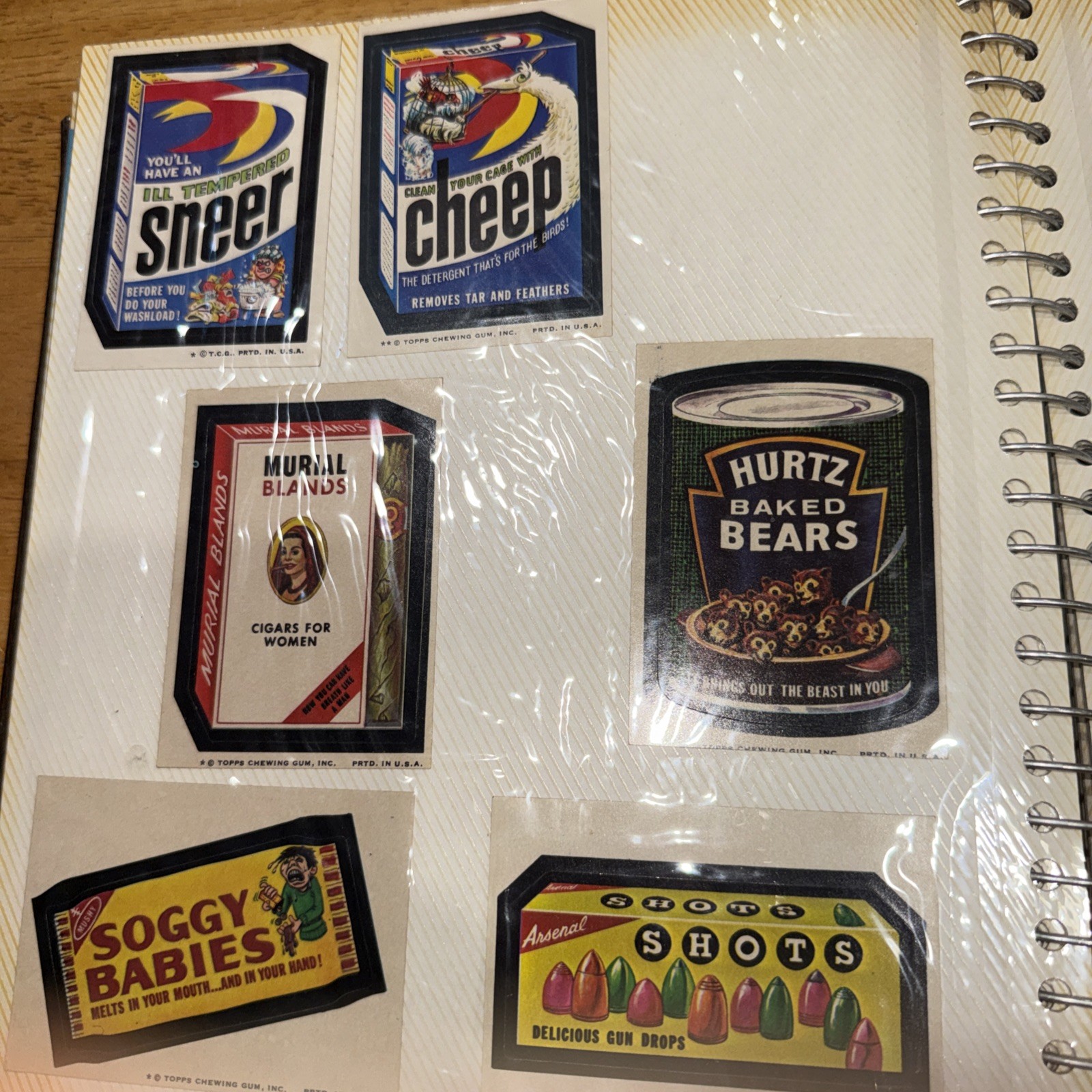 92 Vintage Topps Wacky Pack Stickers. They Are New Unused Condition-Make offer!