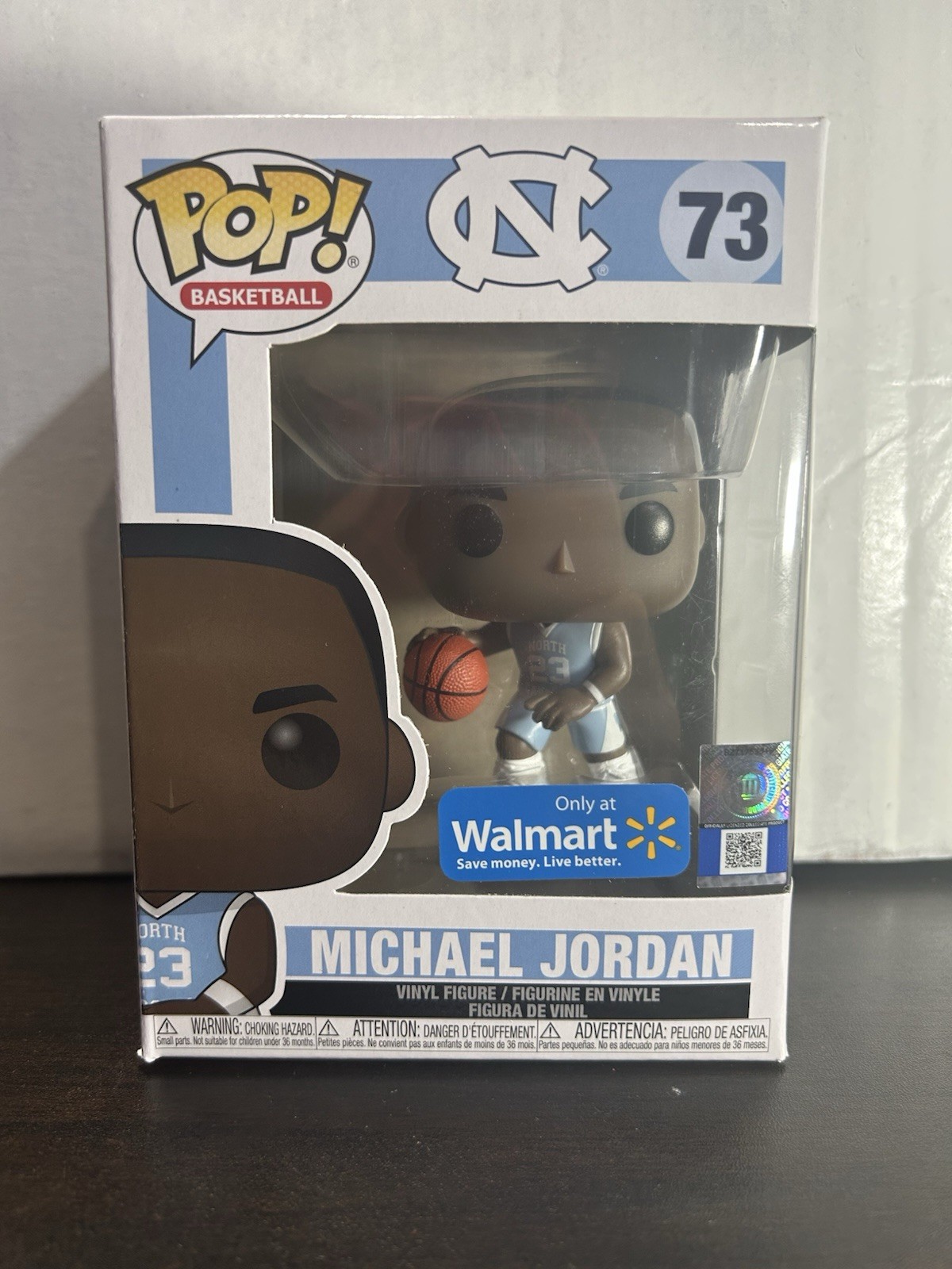 Michael Jordan Walmart Excl (Home UNC Jersey) – Basketball Vaulted Funko Pop 73