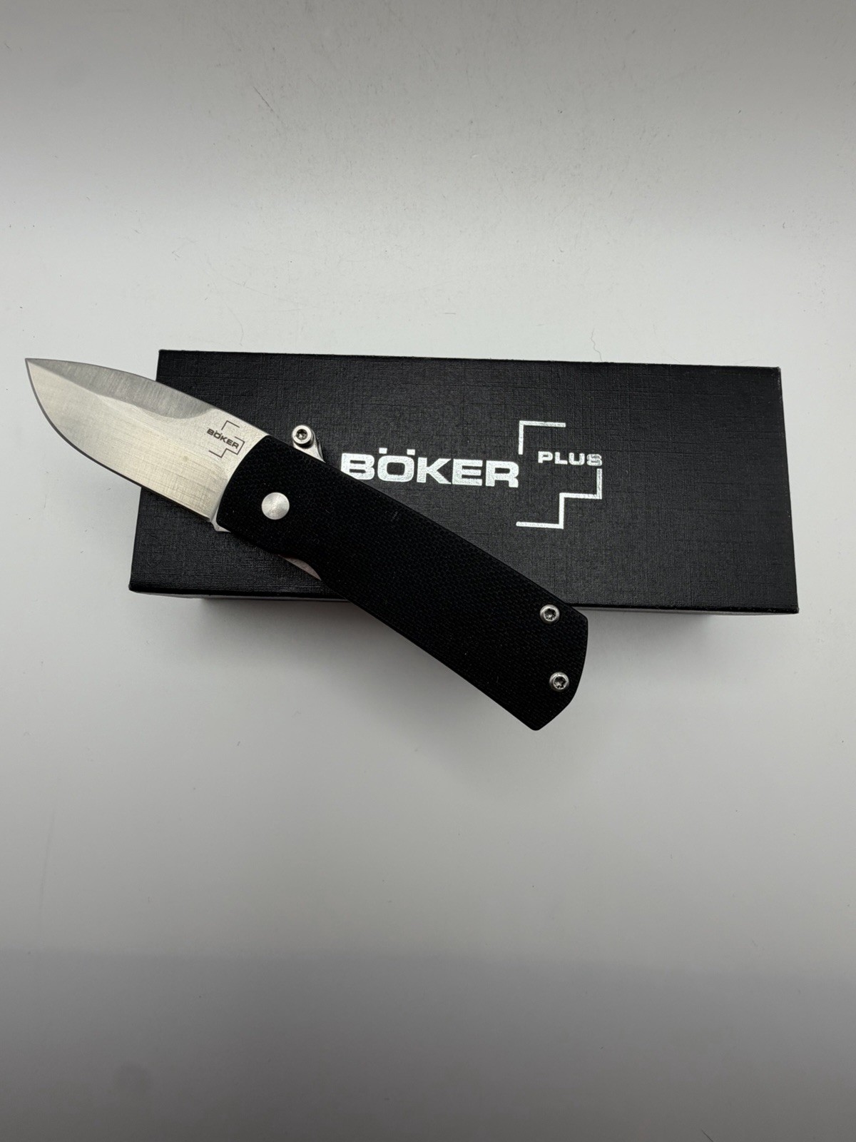Boker Plus Shamsher Black G10 Handle D2 Blade Pocket Folder New 01BO361