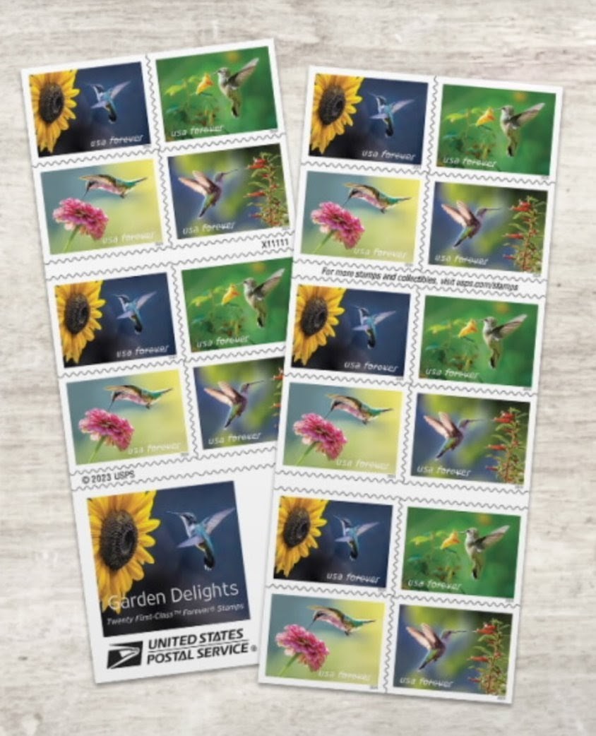 USPS 2024 Garden Delights Forever Stamps Booklet of 20 New