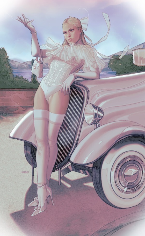 EMMA FROST WHITE QUEEN #1 – JOSHUA SWAY SWABY VIRGIN VARIANT RATIO 1:100