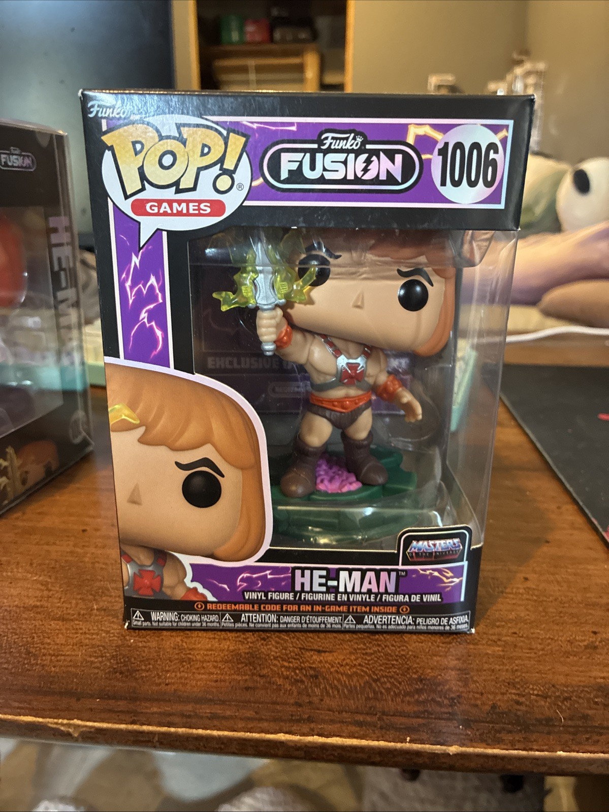 Funko Pop! Games Funko Fusion He-Man Vinyl Figure And Chase In Protector