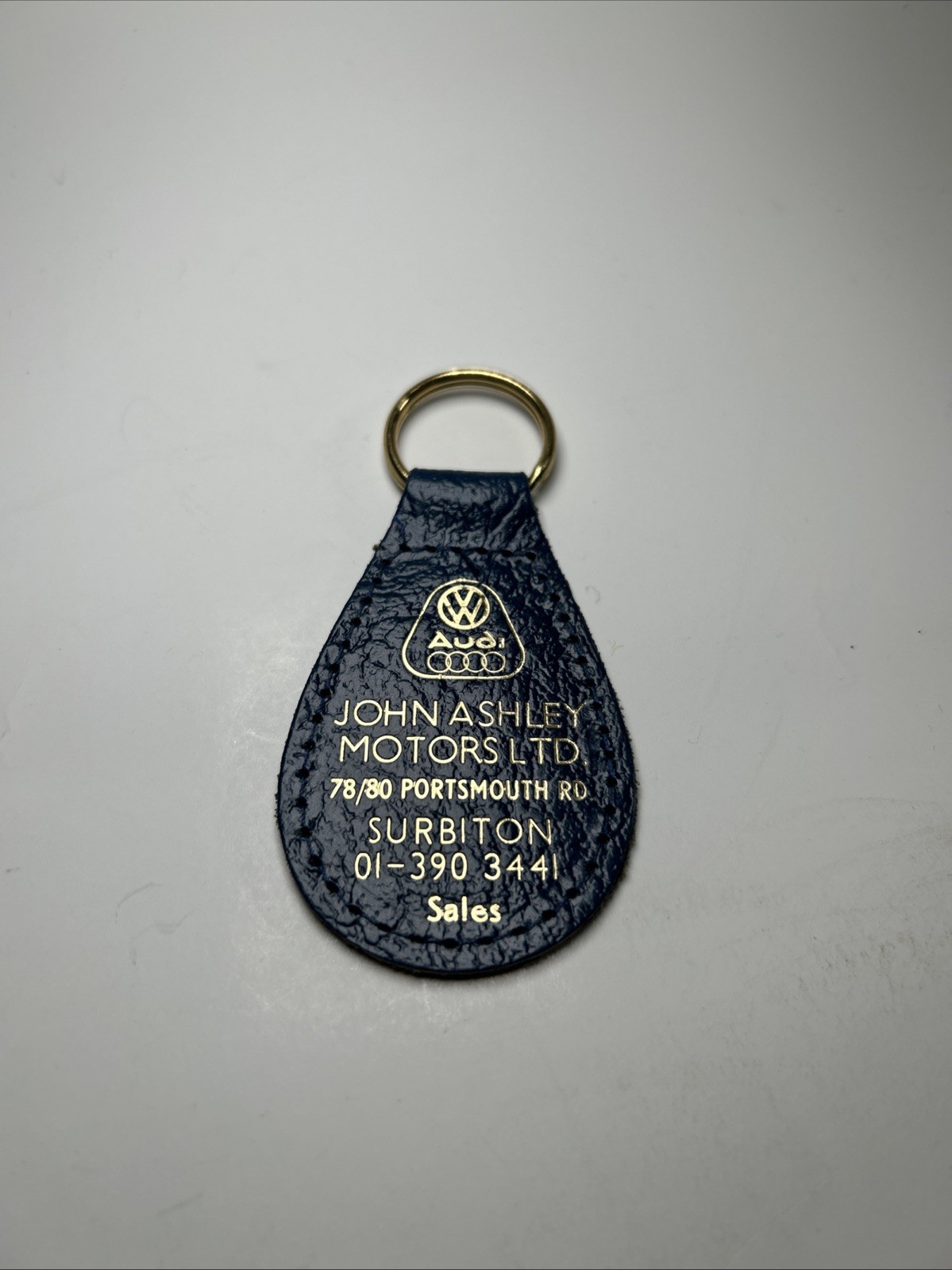 Vintage VW Volkswagen & Audi Service Parts John Ashley Motors, London, Keychain