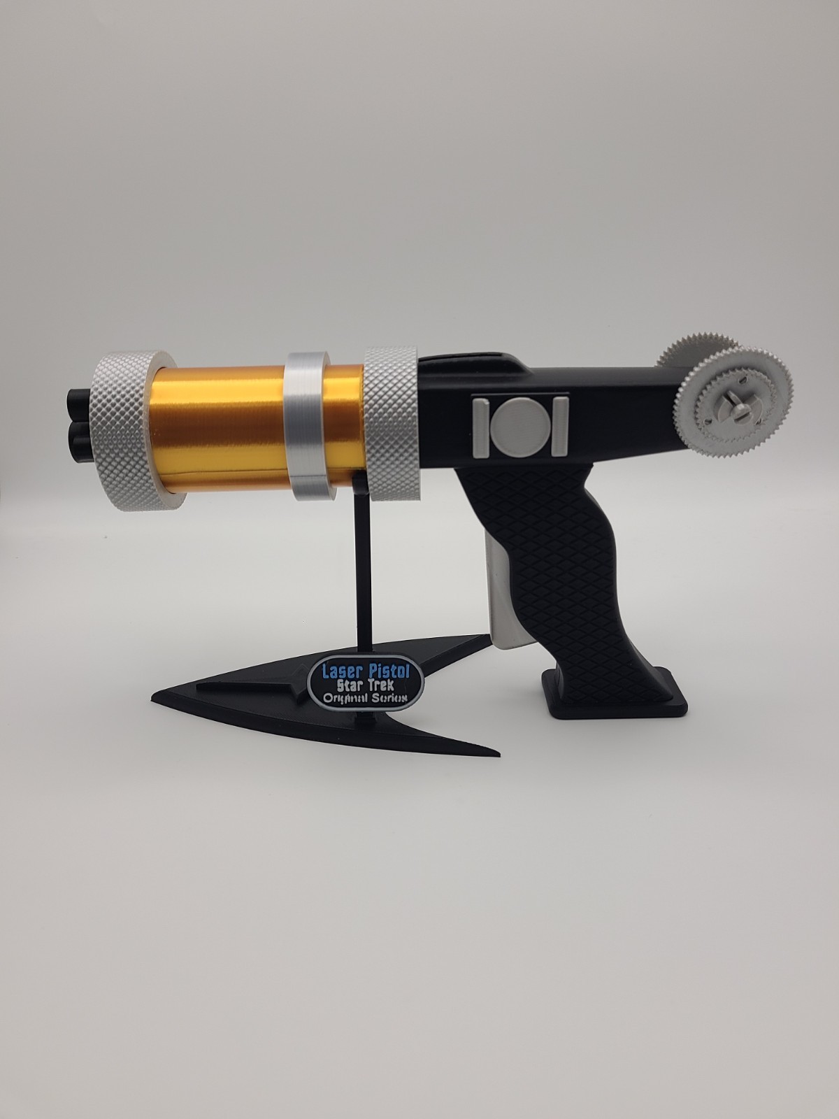 Unassembled DIY Kit Star Trek TOS Laser Pistol Prop Replica w Stand