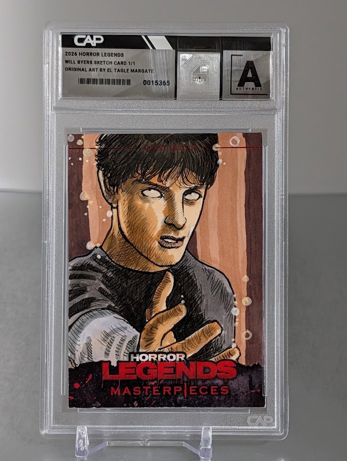 Horror Legends Masterpieces Sketch Card 1/1 Will Byers Stranger Things Margate
