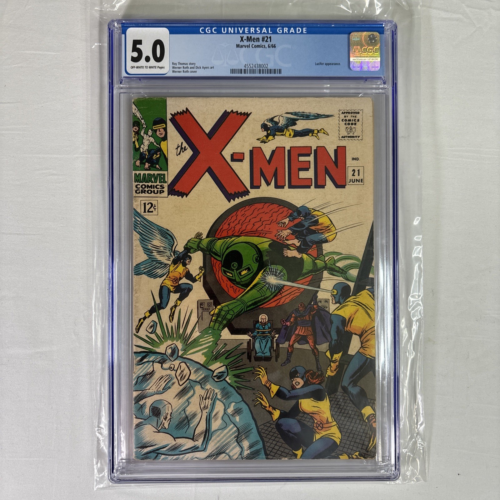 Vintage CGC Universal Graded 5.0 The X-MEN #21 6/66 Marvel Comic Book New Slab.