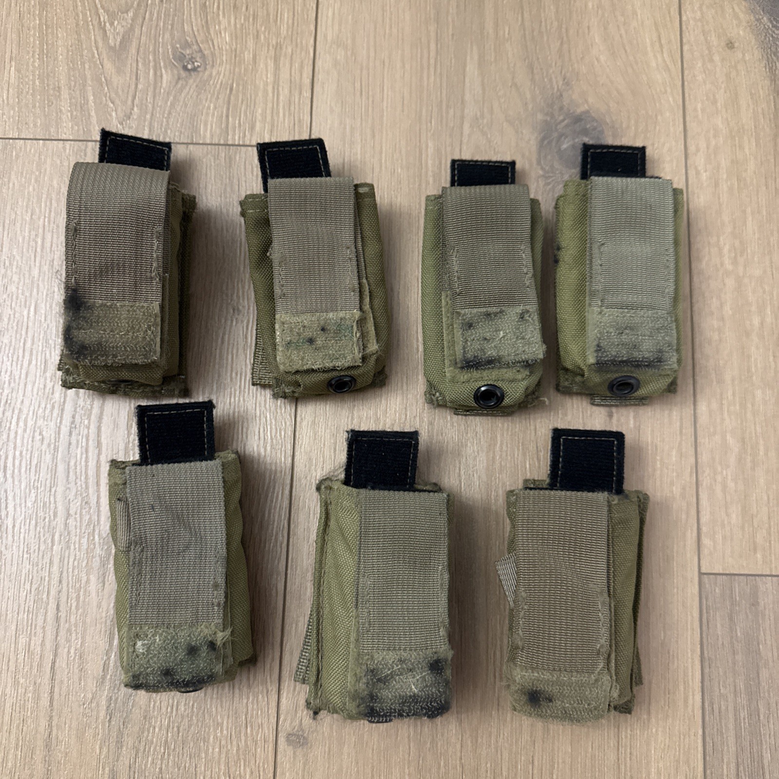 Eagle Industries M9 Single Mag Pouch 9mm Pistol Green MOLLE 500D USMC Lot Of 7