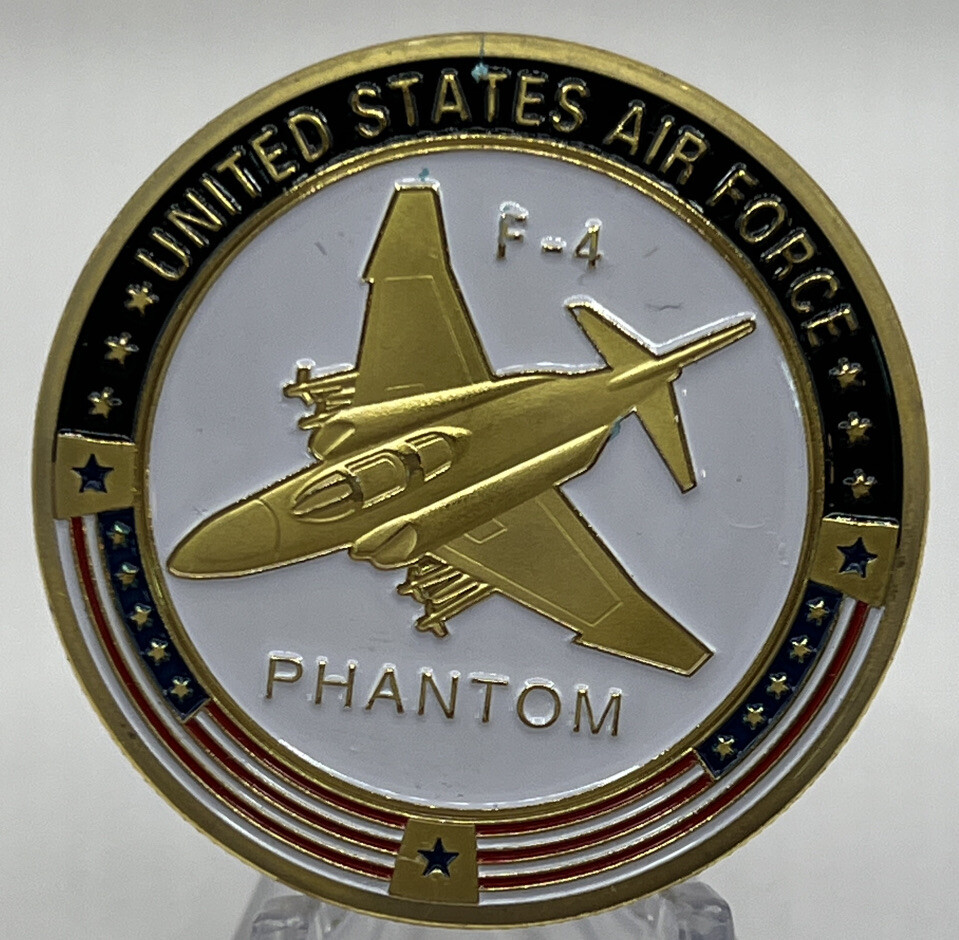 * UNITED STATES Air Force F-4 Phantom Challenge New Coin In An Airtight Capsule