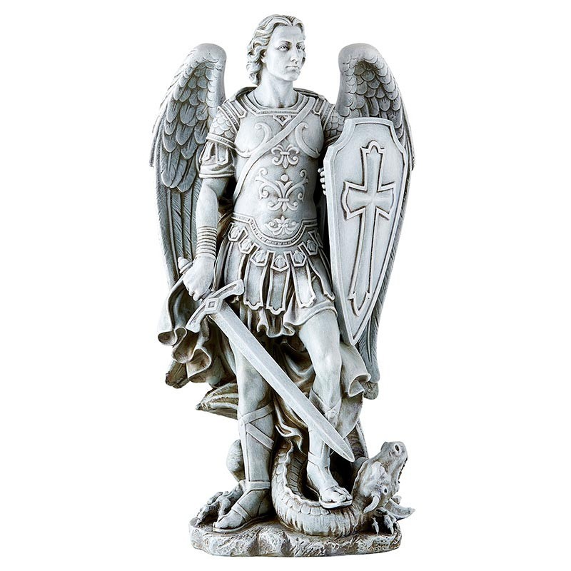12.25 Inch Saint Michael Warrior Statue Resin Religious Home Decorative
