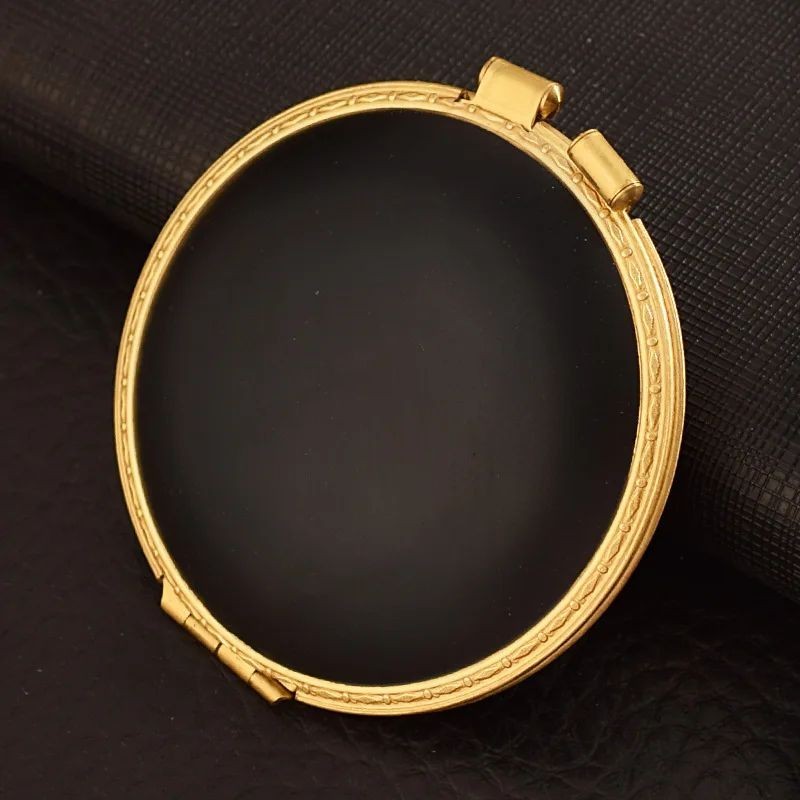 Retro Lighter Brass 1935 Compact Round Semi-Automatic Antique Lighter Mechanical