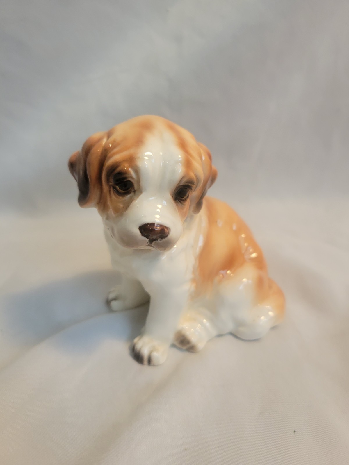 Vintage Lefton Saint Bernard Dog Figurine A692