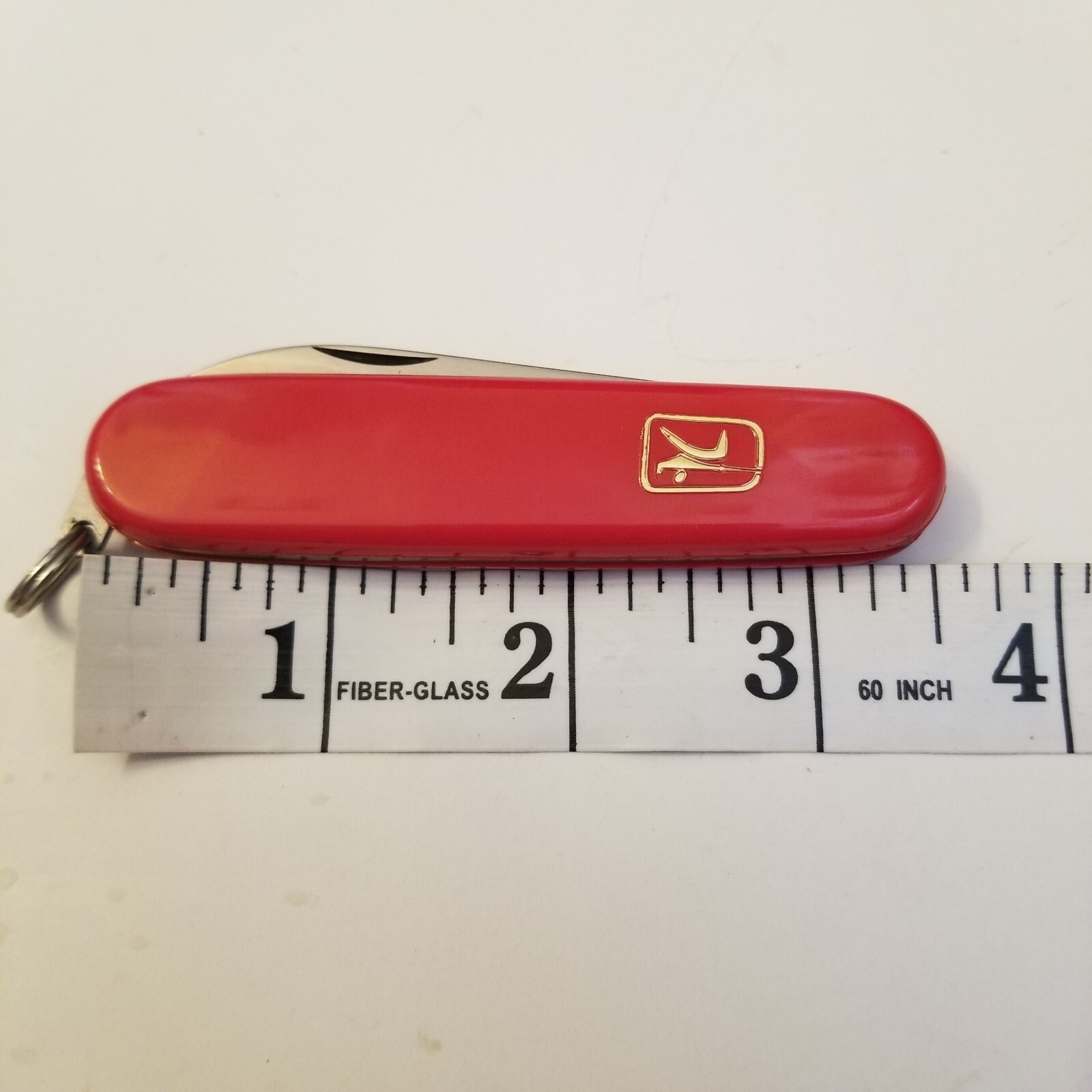 Vintage MIKOV Mercury Folding Pocket Knife Czechoslovakia 2 Bades Red