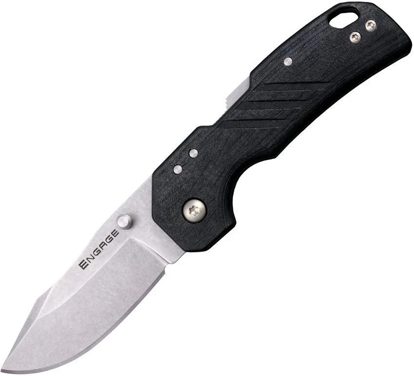 Cold Steel Engage Atlas Lock Black Folding Pocket Knife Stainless Handle EDC