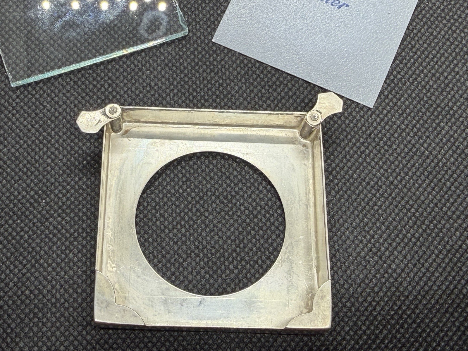 Authentic Cartier Ladybug Silver Tone Desk Picture Frame Photo France Vintage