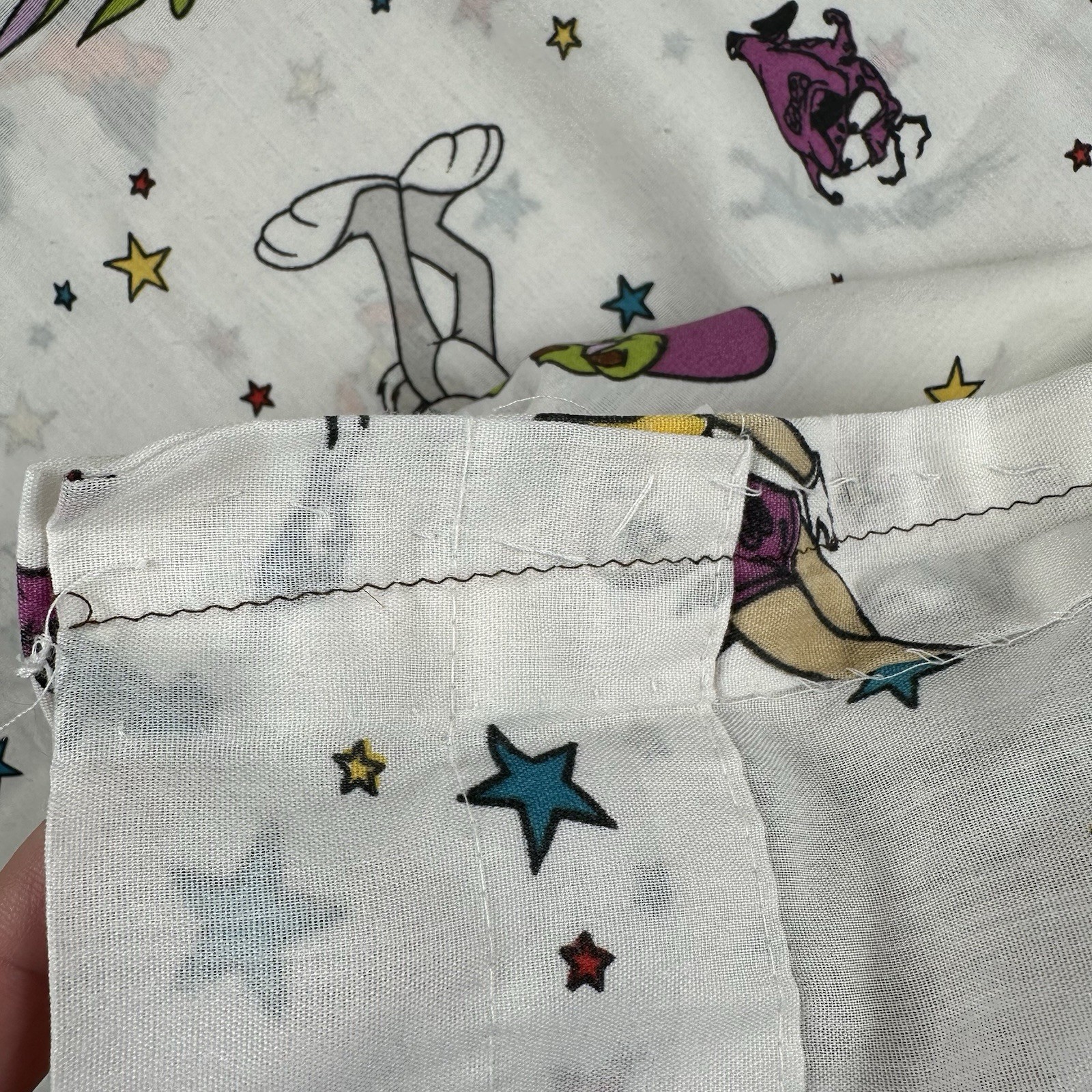 Space Jam 1996 Custom Curtain Valance Rod Pocket Bugs Bunny Daffy Lola READ