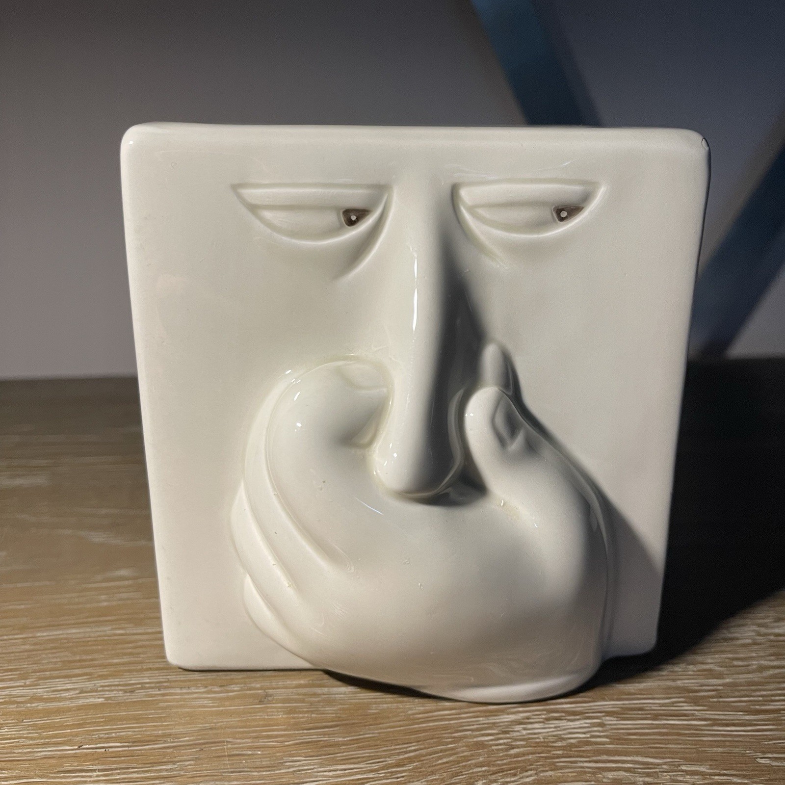 Fitz & Floyd 1980s Stinky Face Holder Refrigerator Bathroom Vintage Whimsy