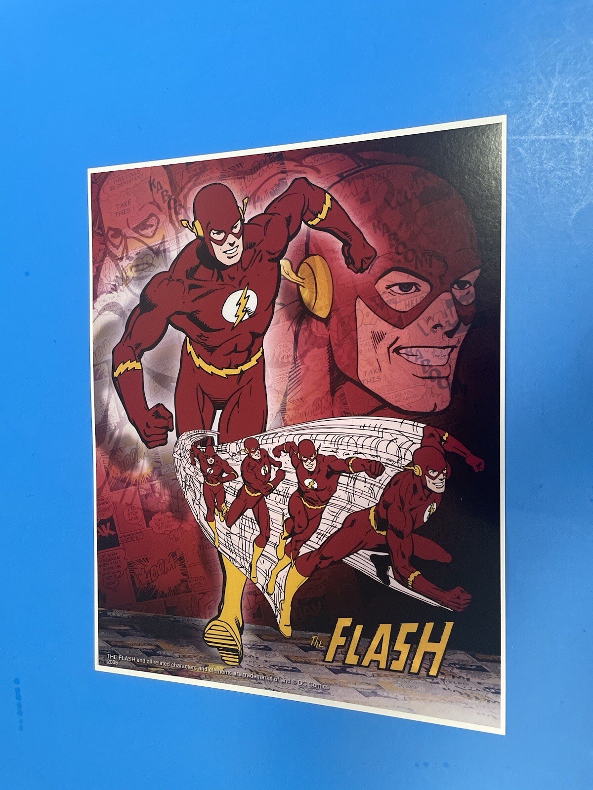 DC UNIVERSE THE FLASH JUSTICE LEAGUE POSTER PIN UP BARRY ALLEN NEW.