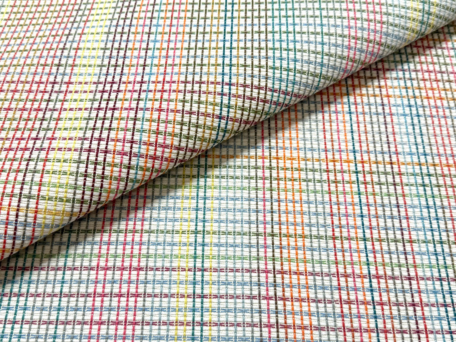 4 yds Knoll Plaidtastic Technicolor Modern Plaid Upholstery Fabric K22381 GZ