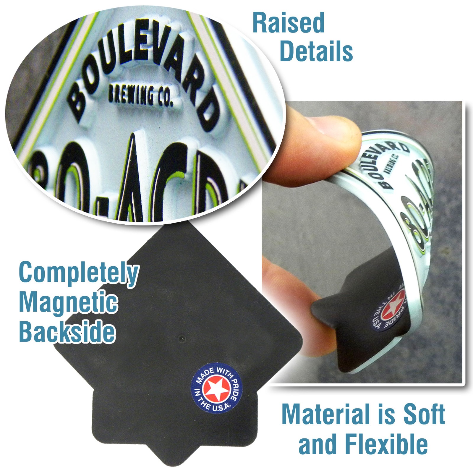 Illinois Six-Piece State Magnet Set by Classic Magnets, Includes 6 Designs