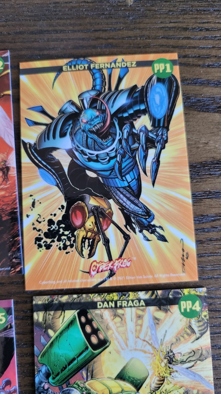 Cyberfrog Trading Cards Jae Lee Cover Ethan Van Sciver All Caps Comics PP1-PP9