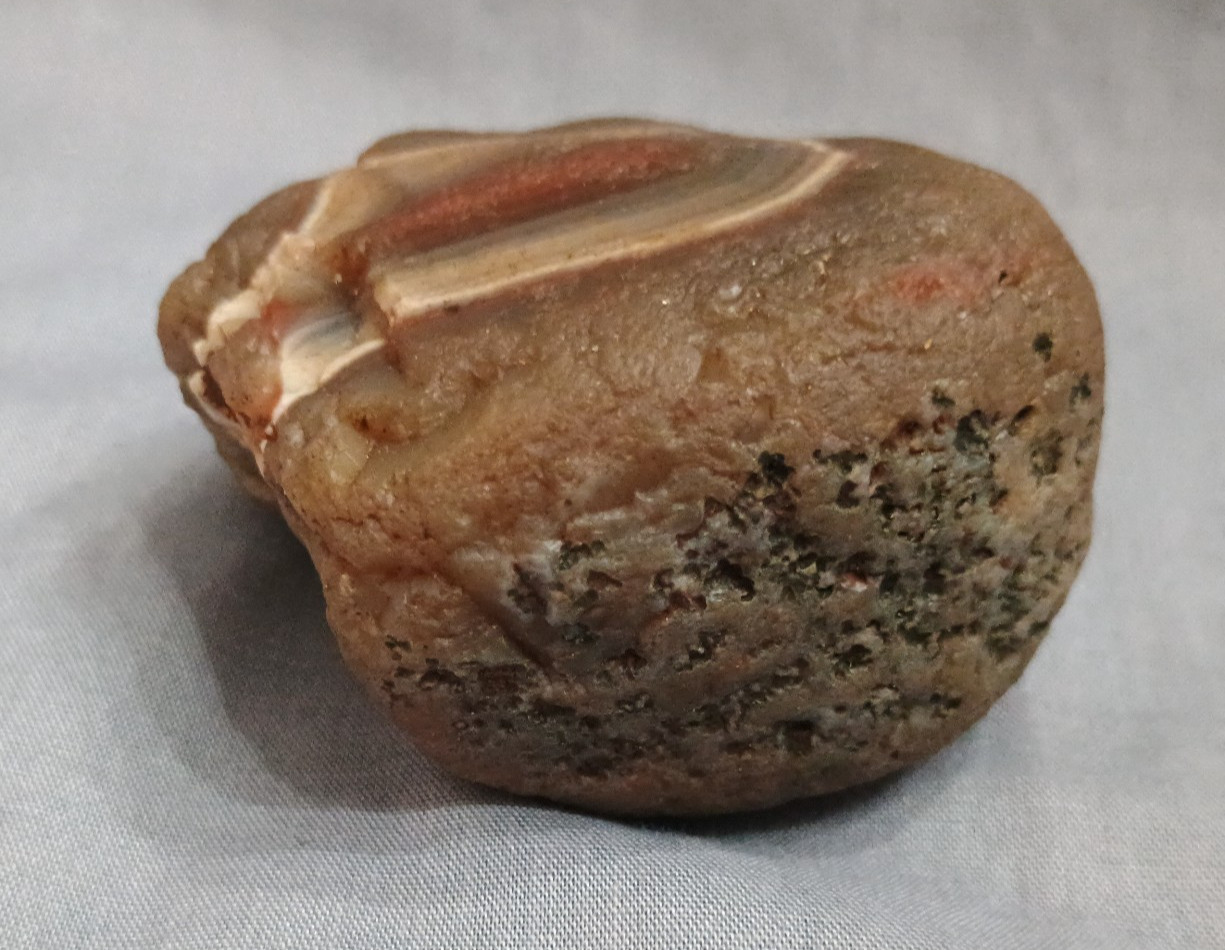 5 oz. Lake Superior Fortification Agate Rough Lapidary Gemstone