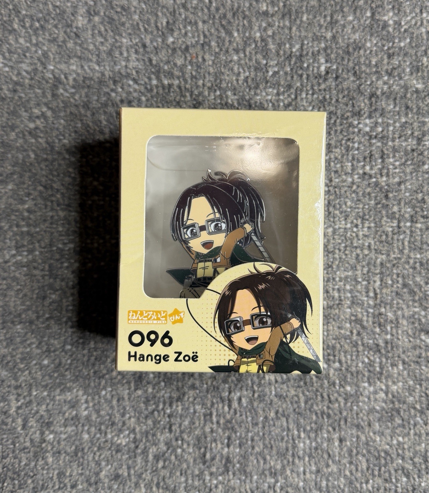 Good Smile Attack on Titan Hange Zoë #096 Nendoroid Pin NIP