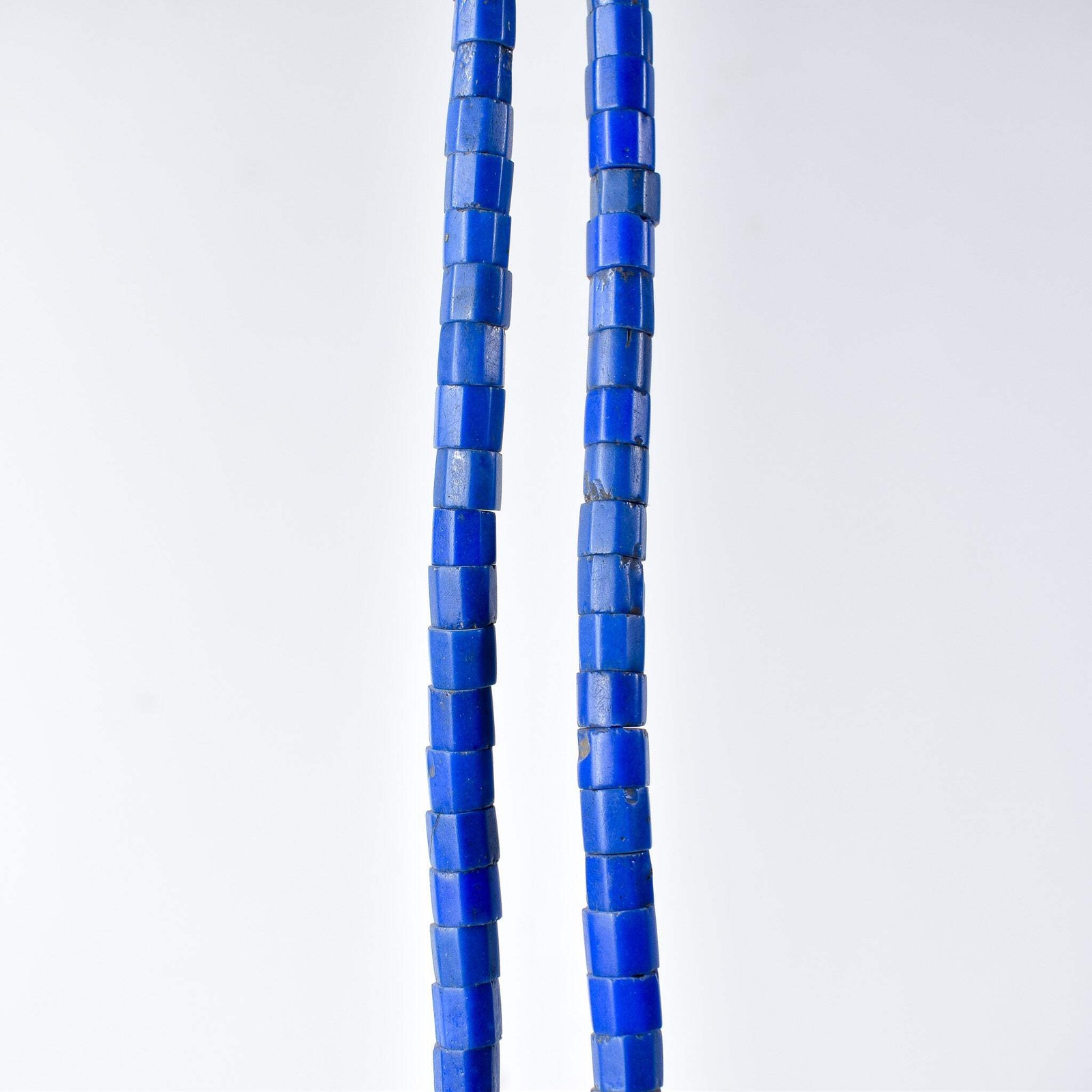 Russian Blue Opaque Trade Beads Czech