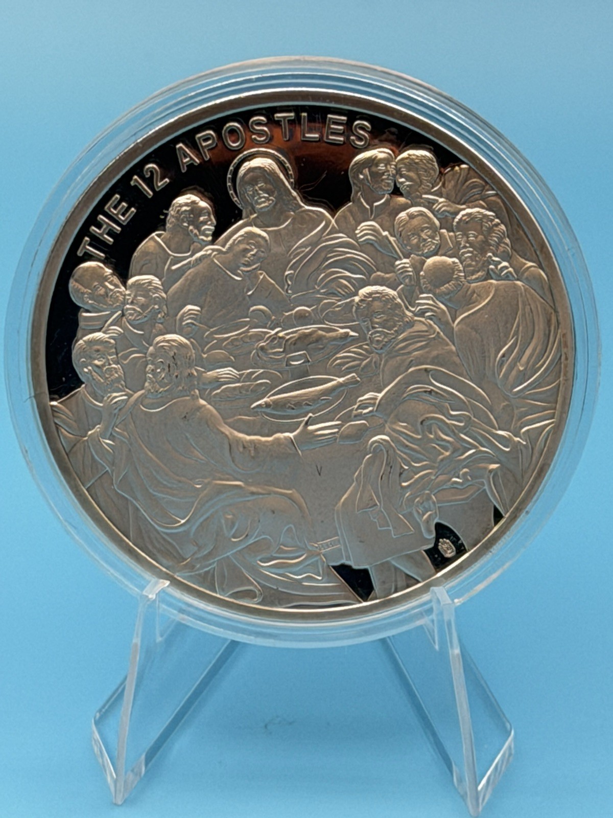 12 Apostles Coin American Mint Commemorative Gold Silver Plate