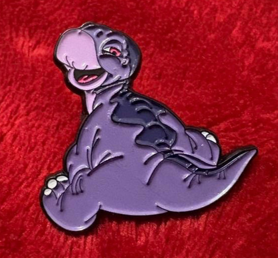 CHOMPER – THE LAND BEFORE TIME enamel pin – cartoon dinosaur – FREE SHIPPING