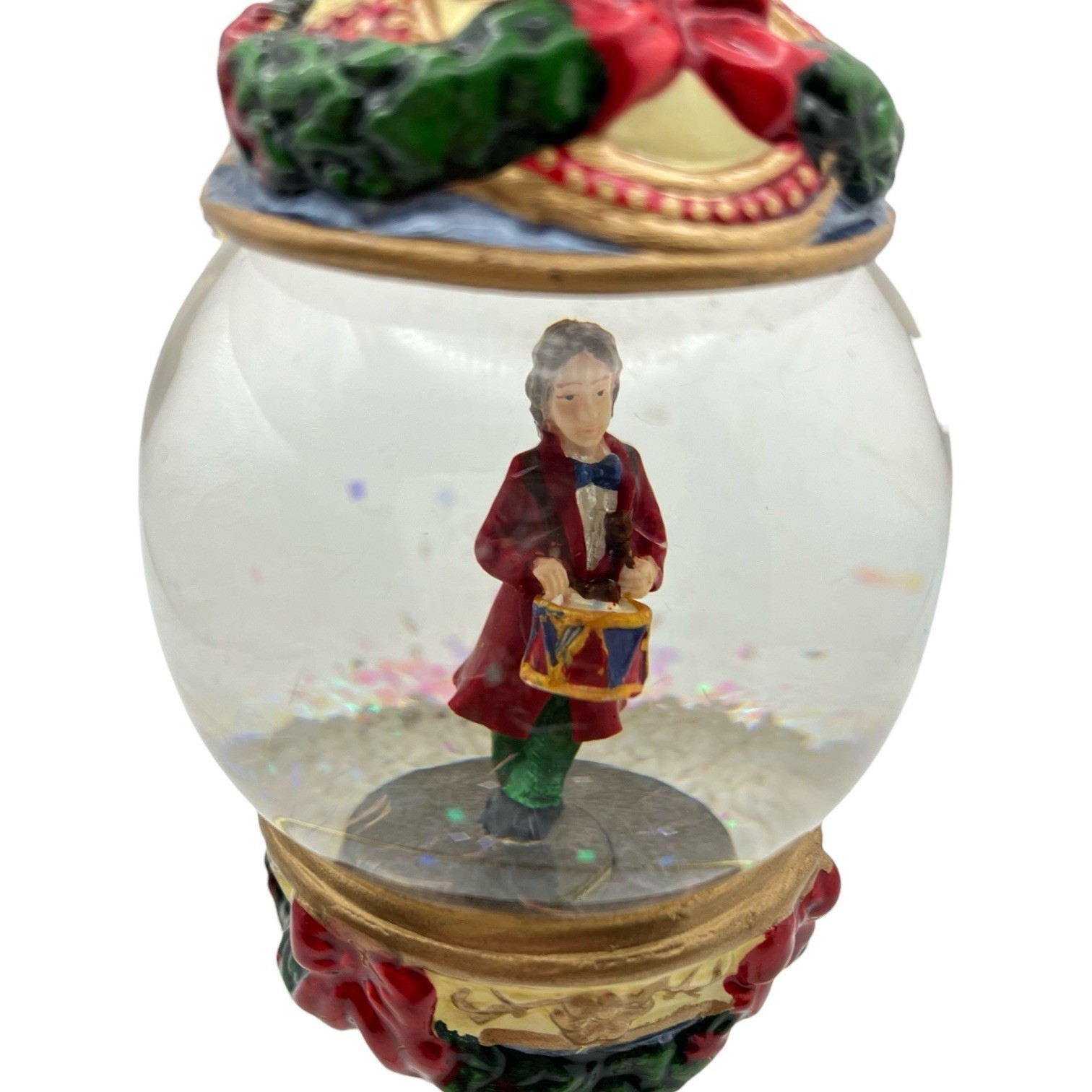 Kirkland Signature 5” Christmas Water Globe Ornament Drummer Boy w/ Box