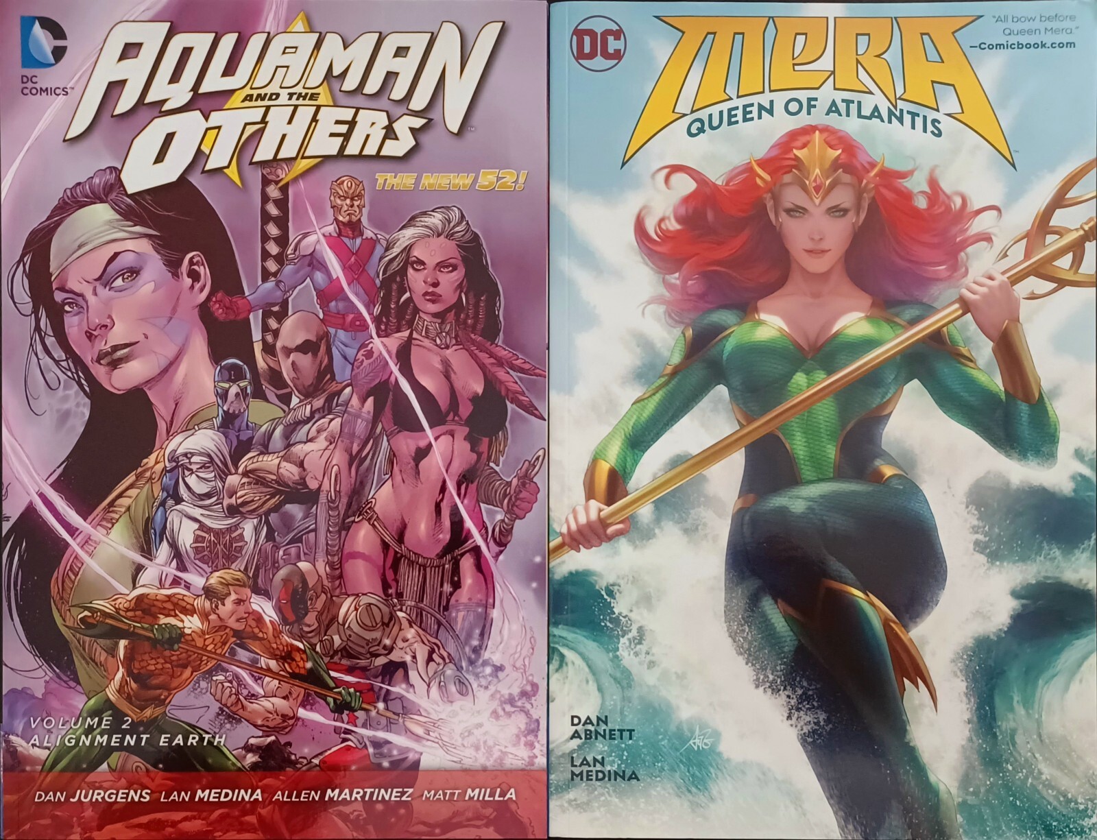 Mera Queen of Atlantis & Aquaman And The Others (2 Great Graphic Novel TPBs)