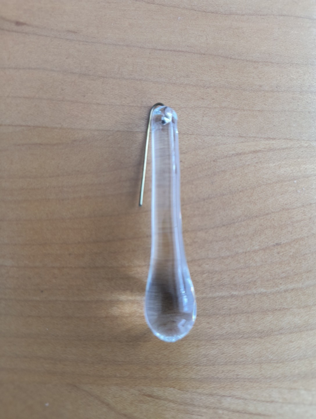 (10) 2 1/8 in Clear Color Teardrop Pendalogue Prisms, Bulb 1 Cm Wide MJI