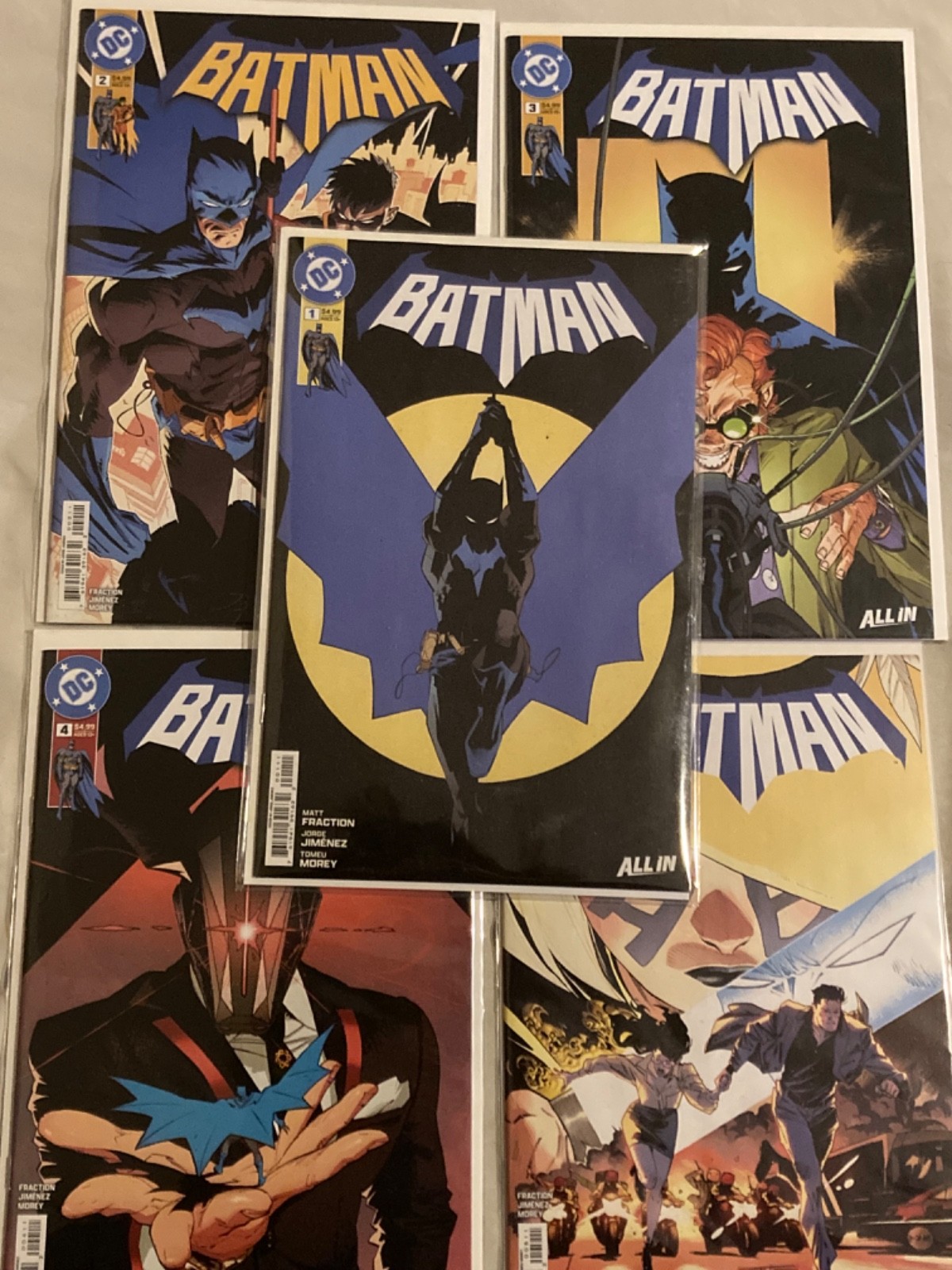 BATMAN #1-5 (DC 2025) CVR A-1st Print Set-Jorge Jimenez-Matt Fraction-NM