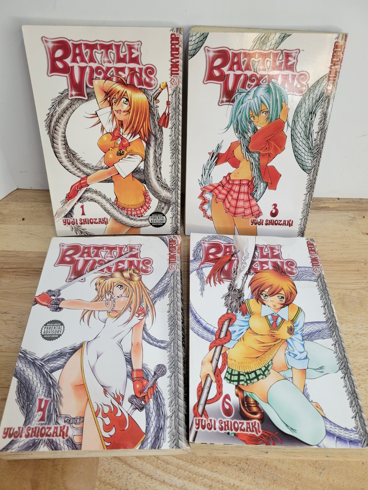 Tokyo Pop Battle Vixens Manga English Volumes 1, 3, 4, 6