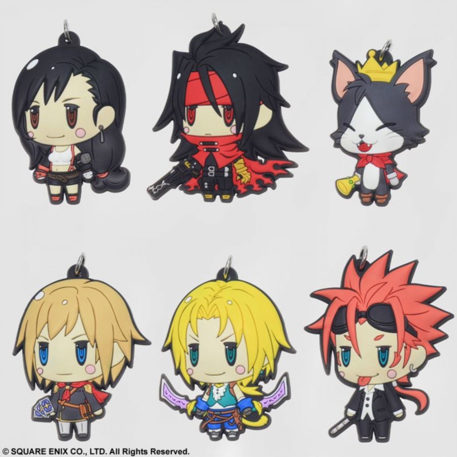Square Enix Trading Rubber Strap 2 Cellphone Charm Final Fantasy VII 7 Cait Sith