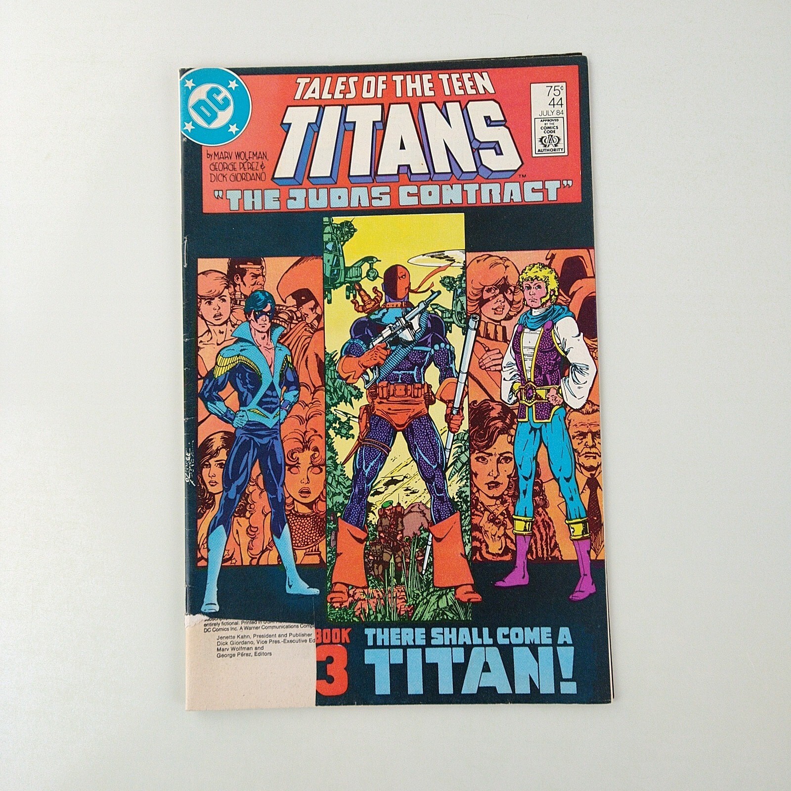 Tales of the Teen Titans #44 1st Nightwing Reader Corner Cut-Out 1984 DC Comics