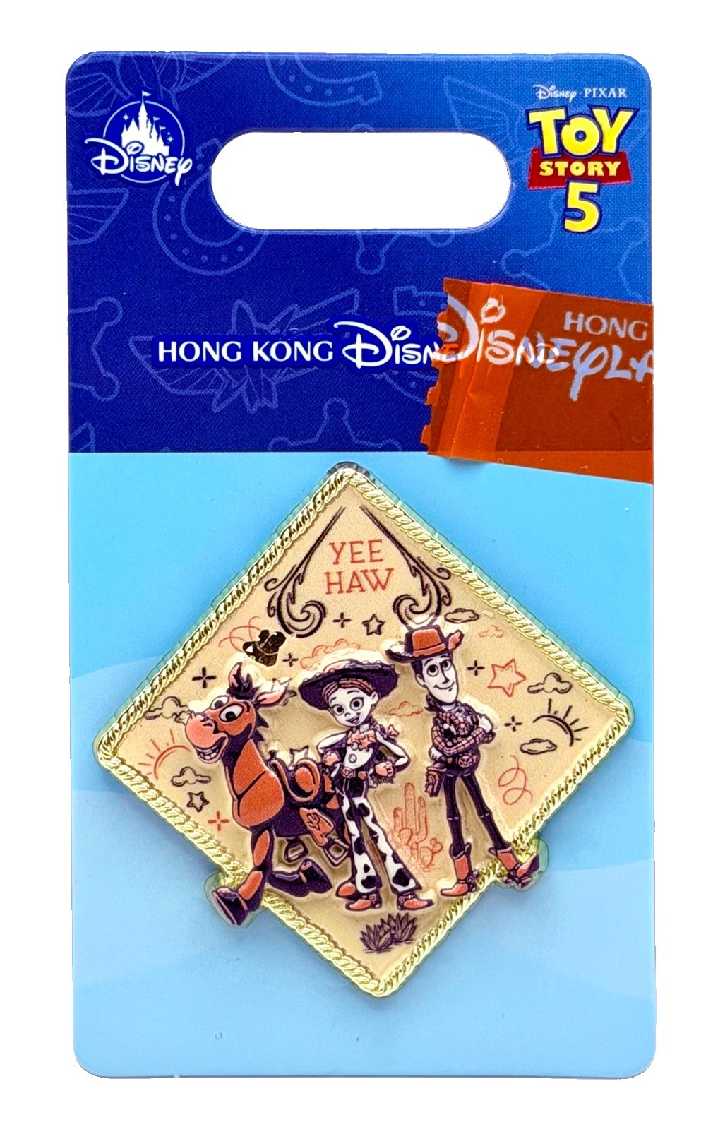 Disneyland Hong Kong Pixar Toy Story 5 Collection Pin 2026 Jessie Woody Bullseye