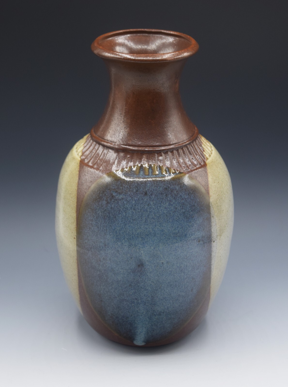 POTTERY CRAFT USA ROBERT MAXWELL DESIGN MID CENTURY MODERN LARGE VASE 10″