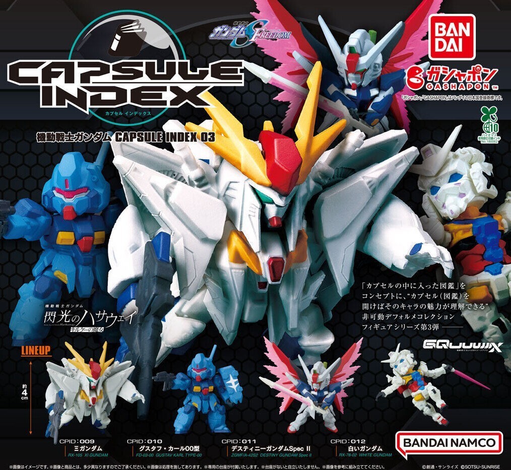PSL Bandai Mobile Suit Gundam CAPSULE INDEX 03 Complete Set Capsule Toys Gashapo