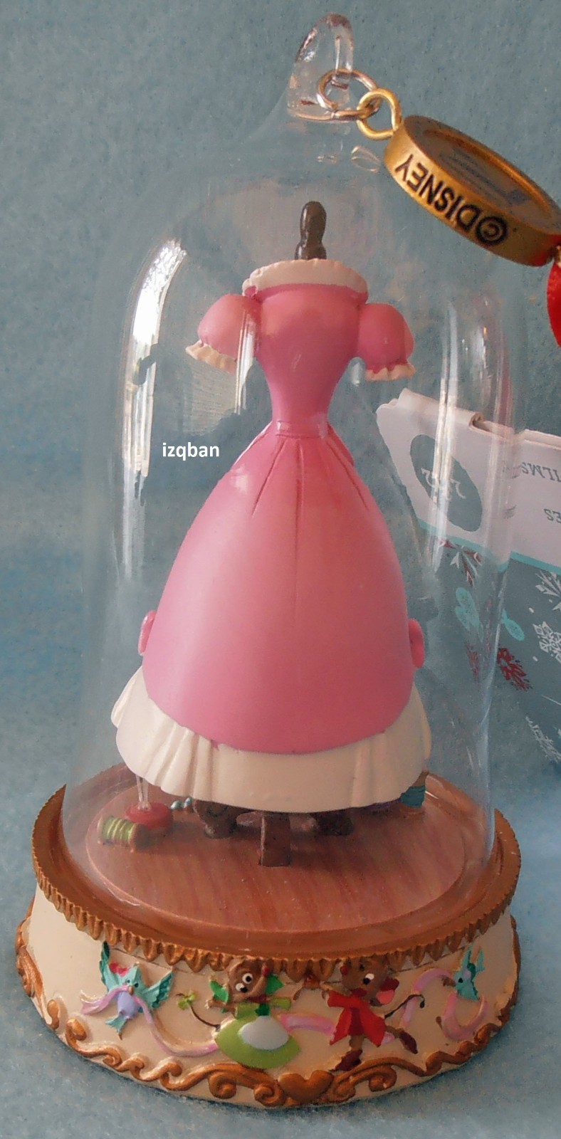 DISNEY SKETCHBOOK CINDERELLA 75TH ANNIVERSARY DRESS IN GLASS GLOBE 2020 ORNAMENT