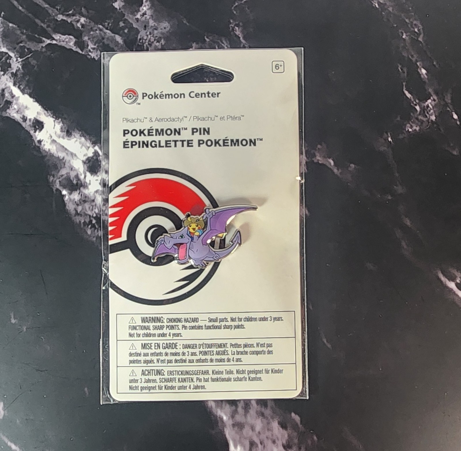 Pokémon Center Pikachu & Aerodactyl Pin 2026 Official